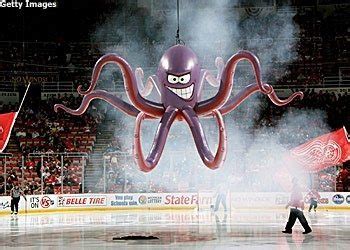 Hockey octopus mascot